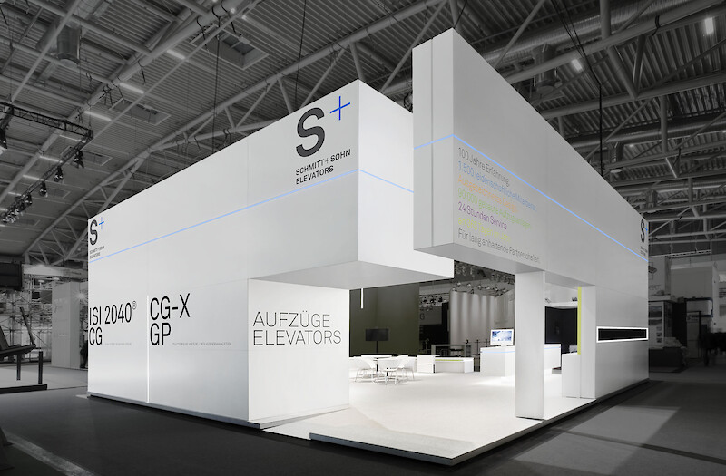 Messestand Schmitt Sohn Aufzuge Bau 2015 Munchen