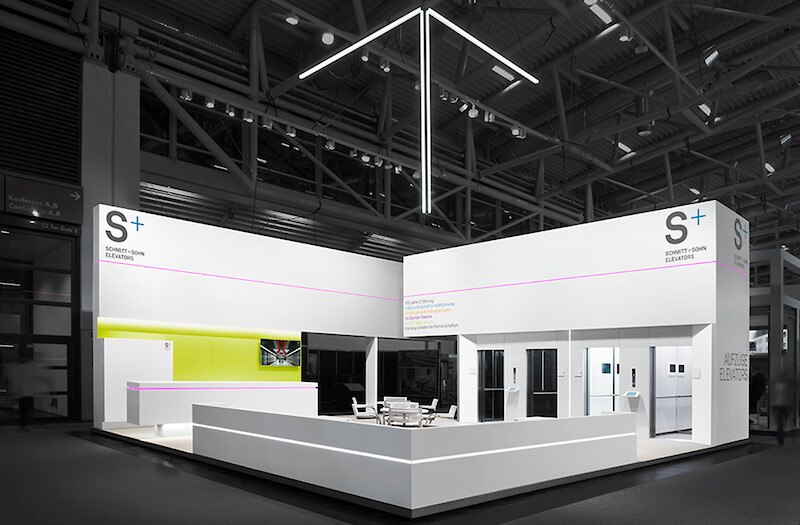 Messestand Schmitt Sohn Aufzuge Bau 2019 Munchen
